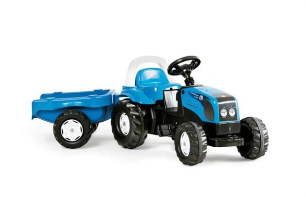 TRATTORE GIOCATTOLO A PEDALI CON RIMORCHIO