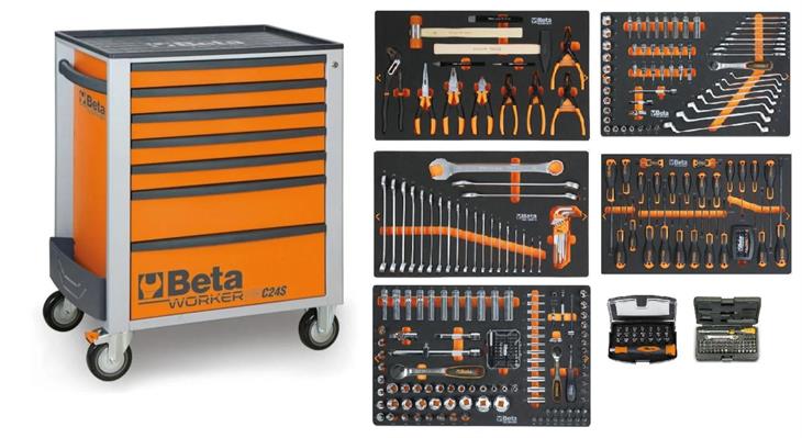 CASSETTIERA PER OFFICINA CON 309 UTENSILI