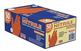 GUANTI NITRILE ARANCIONI TG.M - 50PZ